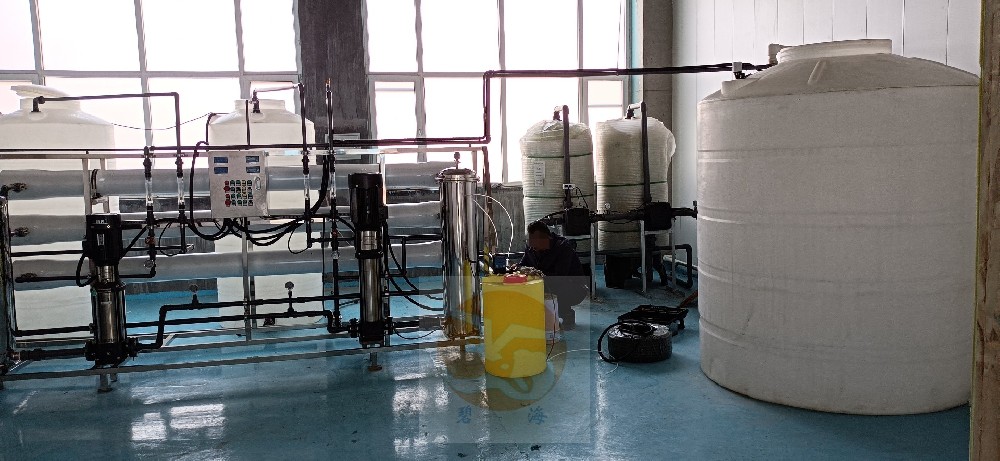 ​青岛某某新材料公司采购双级反渗透+EDI超吹水设备用于新型材料加上